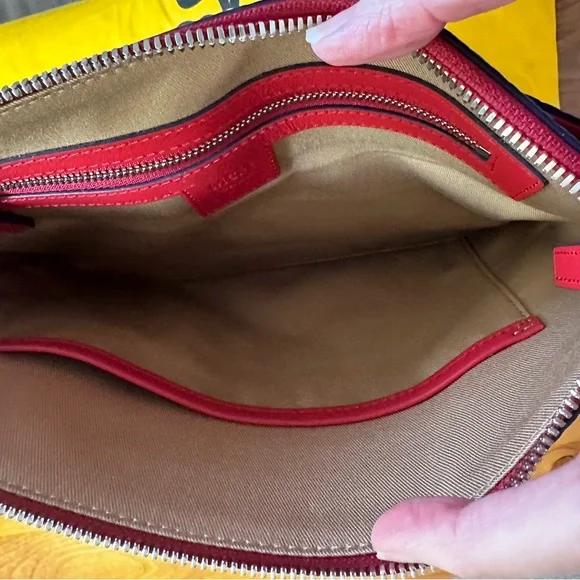 NWT MCM Candy Red Crossbody Bag with Authenticity - Picture 6 of 8